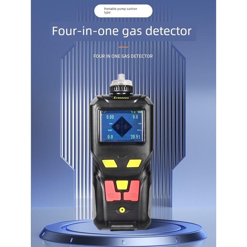 Portable Pump-Type Four-In-One Gas Detector, Zirconia Analyzer, Hydrogen, Liquefied Gas, Ammonia, Toxic Gas