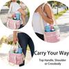 4-Compartment Drink Carrier Bag Large Capacity Insulated Water Bottle Holder Tumbler Tote With Adjustable Strap Travel, Picnic