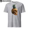Unique Short Sleeve T-Shirt Skull-Pineapple Fusion Graphic Summer Shirt Design