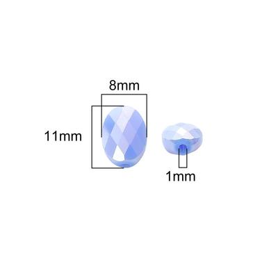 10 stuks/zak 8x11mm Kristallen Kralen Zowel in Massieve Als Heldere Stijlen DIY Armband Ketting Oorbellen Sieraden Accessoires