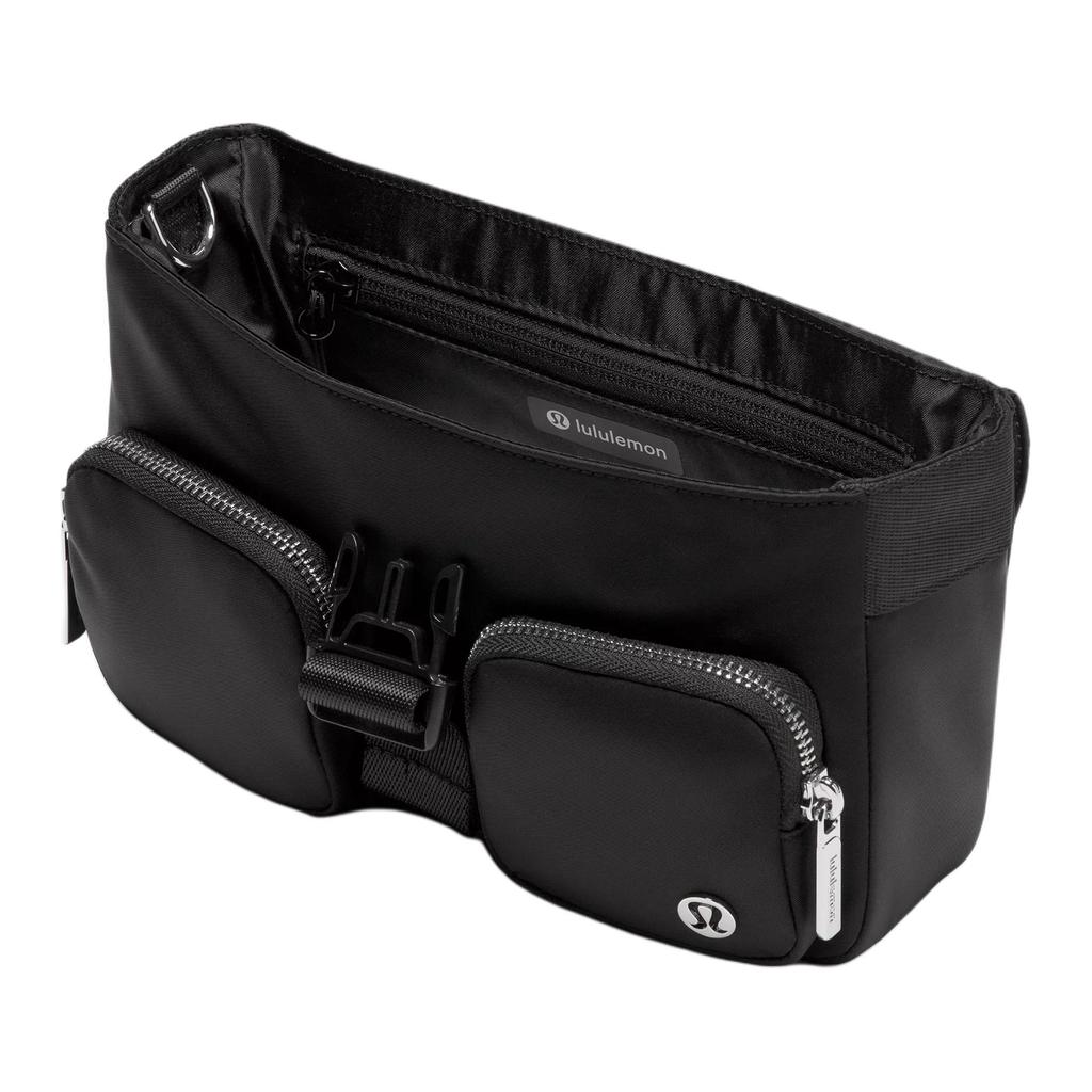 Lululemon Wunderlust 3L Mehrzwecktasche Abnehmbar Verstellbar Schulter Crossbody Tasche Damen Taschen Schwarz LW9FKSS-0001