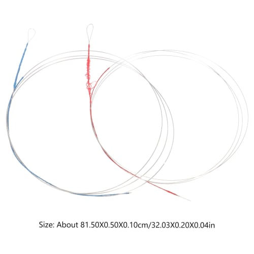 Lurrose 3-Pack Erhu Strings, Sitar Strings, Guitar Strings, Yuruheen Accessories, Urheen Parts, Steel Wire Replacement, Biwa Strings