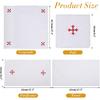 4 Pack Altar Supplies Linen Corporal for Churches Set(Pall,Corporal,Purificator,Towel),White Linen Altar Cloth Red Cross Embroidery,Mass Kit Catholic