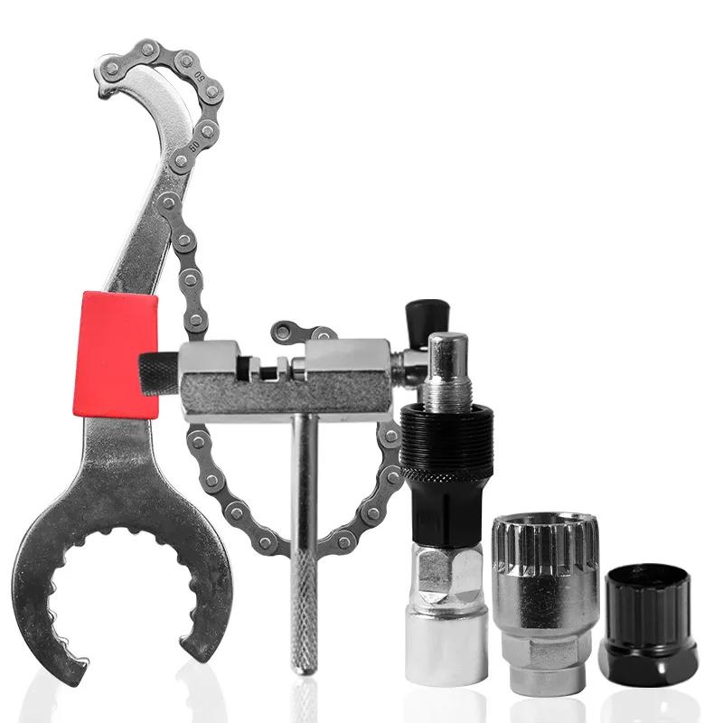 1SET Kit di Attrezzi per Riparazione Bicicletta Riparazione Rimozione Tampone Dentale Asse Centrale Pedivella Rimozione Corona Dentata Mountain Bike Manutenzione Bicicletta