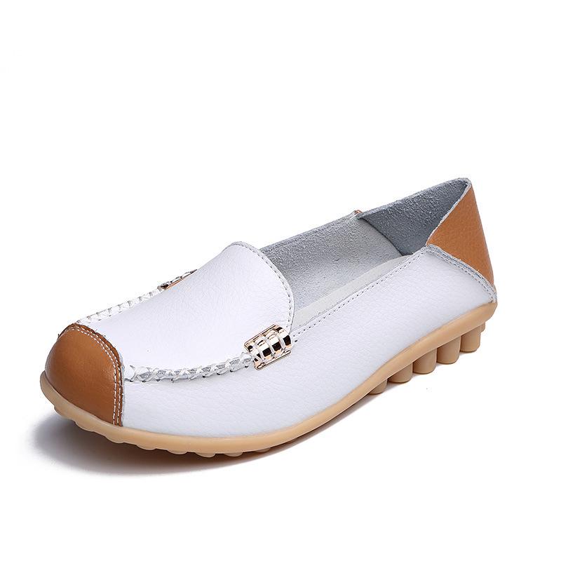 Toamnă pantofi casual cu vârf rotund pentru femei și femei pantofi casual cu mânecă beanie pantofi cu toc plat pantofi pentru femei mărime mare pantofi pentru femei