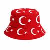Cotton Bucket Hat Unisex Adjustable Size Casual Outdoor Sun Protection Breathable Lightweight Fishing Cap with Printed Pattern