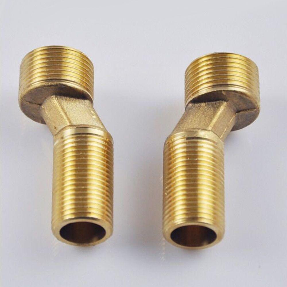 Copper Angled Curved Foot Angle Adjustment Connecting Accessories  Bathroom Hardware