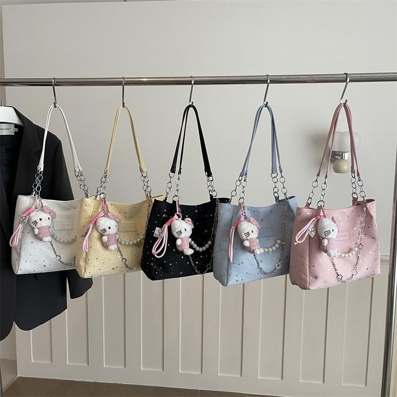 Korean version of trendy fashion bag women's new largecapacity casual shoulder bag temperament versatile commuter tote bag