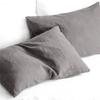 100% Linen Pillowcases, No Insert, Washed Flax Pillow Cases with Envelope Closure, Luxurious Breathable Comfy Pillow Shams