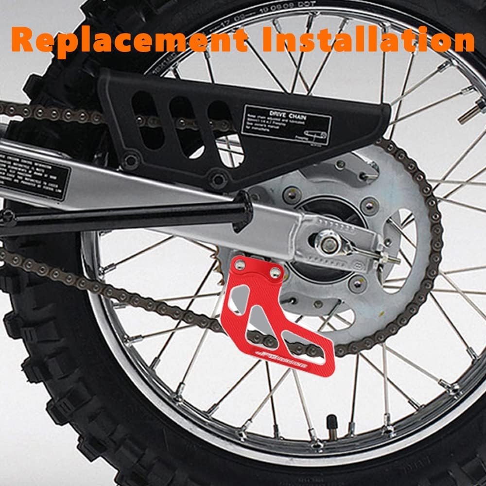 Dirt Bike Chain Guide Aluminum CNC for XR100R 1985-2003 XR80R 1985-2003 CRF100F 2004-2013 CRF80F 2004-2013 Red