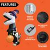 Joyfy Halloween Inflatable 8 FT Skeleton Dinosaur with Build-in LEDs Pumpkin for Halloween Outdoor Blow up Yard Decorations