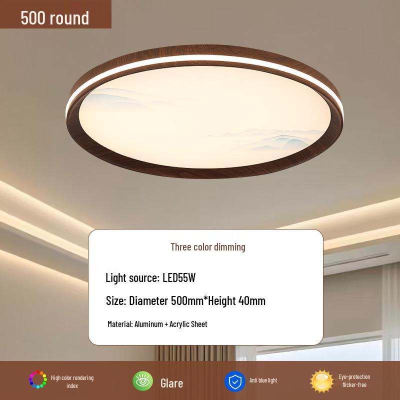 2025 Chinese Style Full Spectrum Ceiling Lamp: Super Bright Light for Living Room, Bedroom, or Study