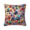 Heißes Spiel Bingo Bälle Karten Kissenbezüge Heimdeko D-Druck Sofa Stuhl Kissenbezug Polyester Weicher Kissenbezug