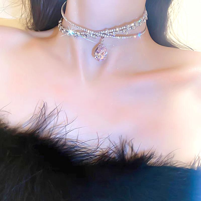 

1 шт., головной убор с крестом и стразами, воротник, повязка на голову с большим драгоценным камнем, циркон, капли воды, ювелирные изделия, повязка на голову