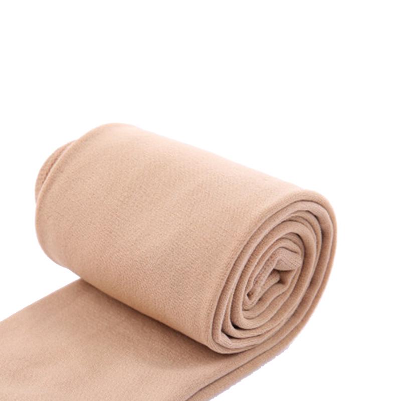 

1 пара утепленных флисом толстых женских зимних однотонных женских термолеггинсов из полиэфирного волокна, теплых колготок во всю стопу абрикосовый