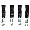 4 Set Excavator Bucket Teeth Tractor Bucket Teeth with Screws Nuts for Backhoe Hard Soil Farm Construction