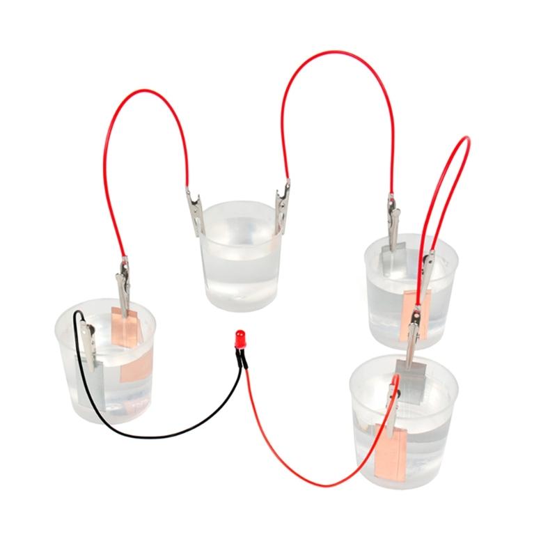 

Salt Water Battery Experiment Set Easy to Use STEM Science Toy Physic Science Experiment Kits for Kids Teens Students 1