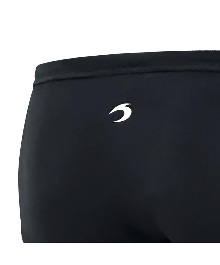 TS SPORTS Men'S Short Square Swim Pants M Deep Dive-Black