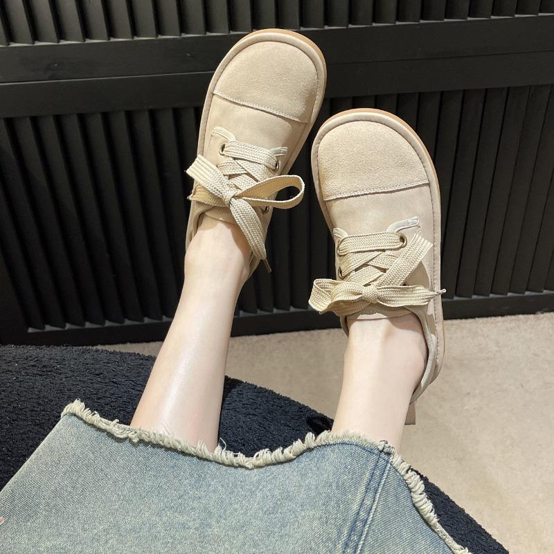 Vintage Lefu Shoes 2024 Autumn New Colored Reversed Fleece Comfortable Forest Series Women's Vulcanized Flat Shoes Zapatos Mujer