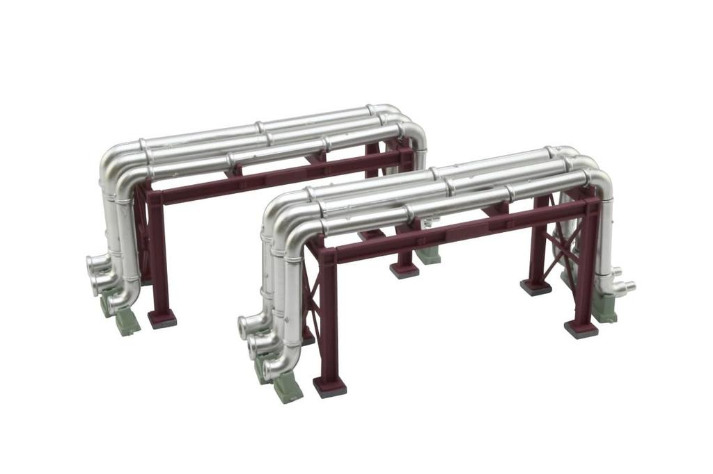 Diorama Accessories Industrial Complex F3 Pipe Set X 2 077-3