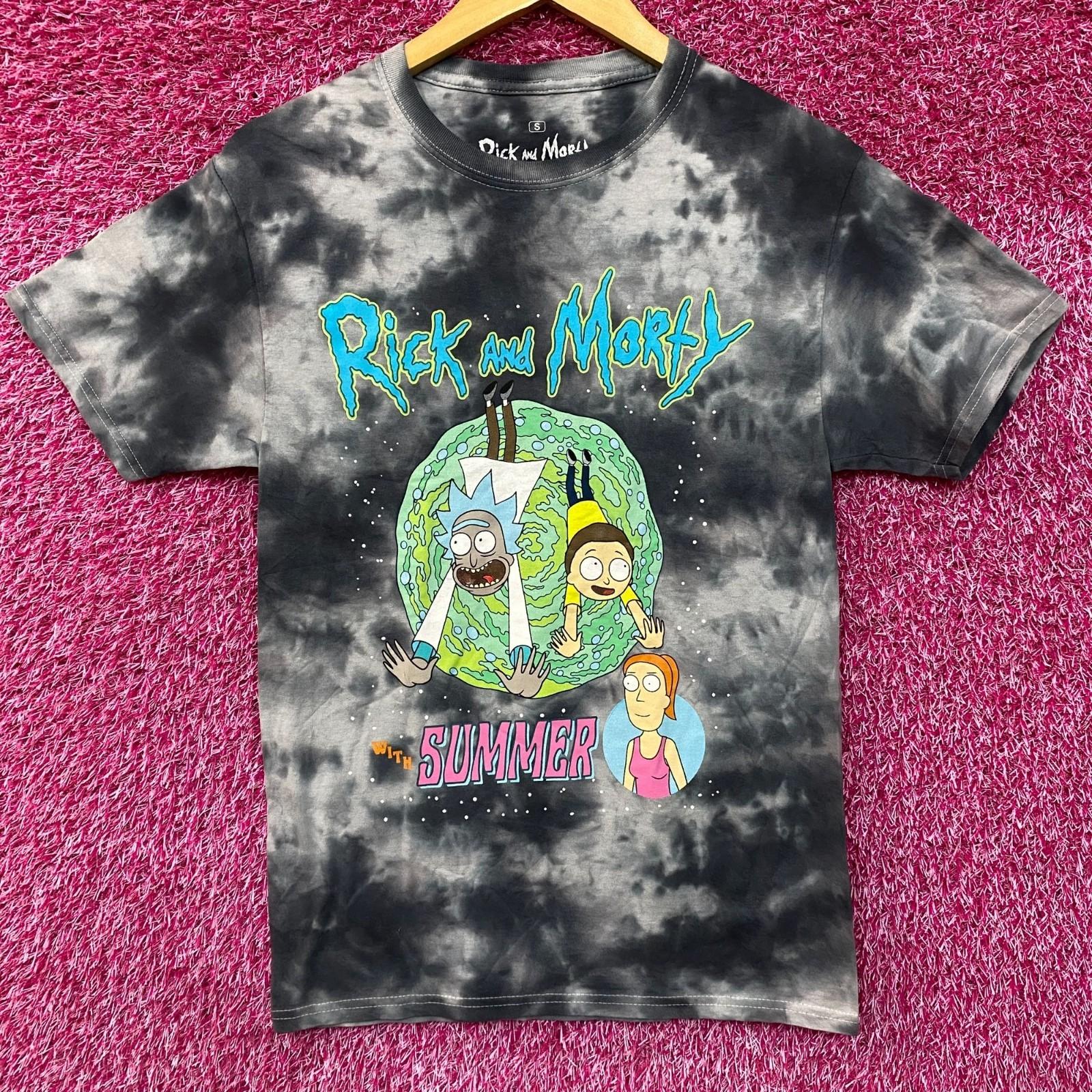 Adult Swim Rick  Morty with Summer Tie Dye T-Shirt Size Small XL