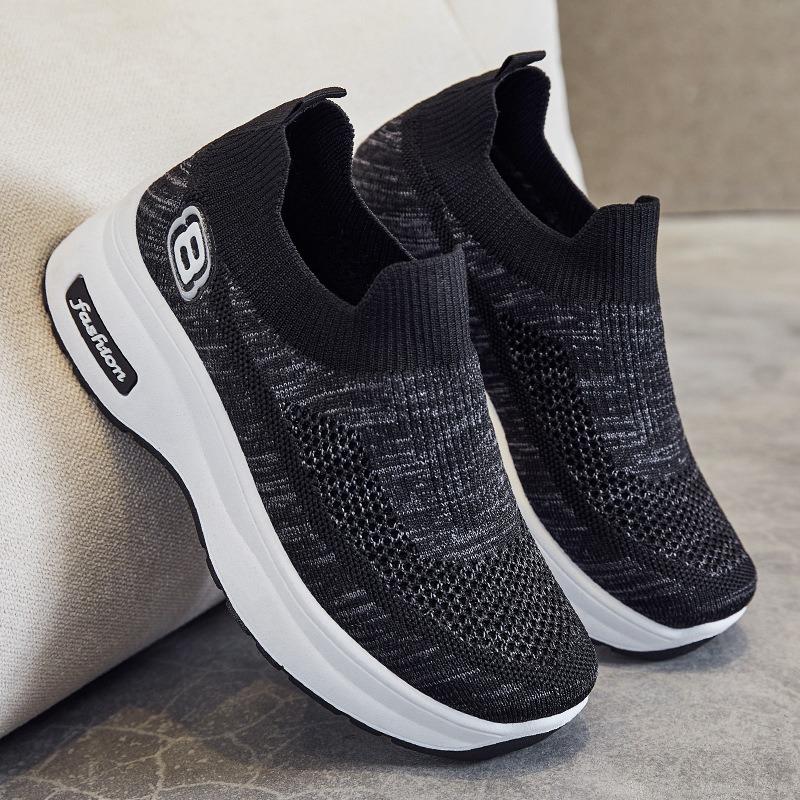 Shoes Women's Shoes Platform Women's Casual Shoes Wind Shoes Inner Height Increase One Pedal Single Shoes