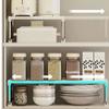 Freestanding Extendable Storage Shelf Stackable Kitchen Cabinet Organizer  Seasoning
