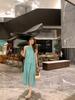 2024 Summer Mint Green Halter Dress for Mother and Daughter - Perfect for Sanya Beach Vacation