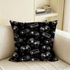 C-Colorful Game Controller Cushion Cover Natural Linen Pillowcase Set, All-In-One Decor For Sofa, Bedroom & Chair