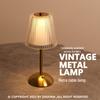 Retro Crystal Rechargeable Desk Lamp - CE Certified Night Light Atmosphere Lamp