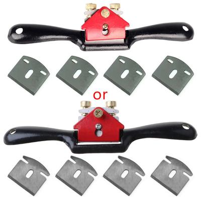 Adjustable SpokeShave with Flat Base & Metal Blade for Wood Craft Smooth Planes Woodworking Premium Hand Tool for Wood