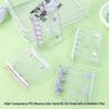 A6A7A8m5 Star Double Buckle Transparent PVC Soft Shell 6-Hole Metal Clip Planner Album Book Cover