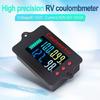 Accurate 8-120V Battery Tester Coulomb Meter Lithium Battery Counter with Splitter Sampler Low Power Consumption