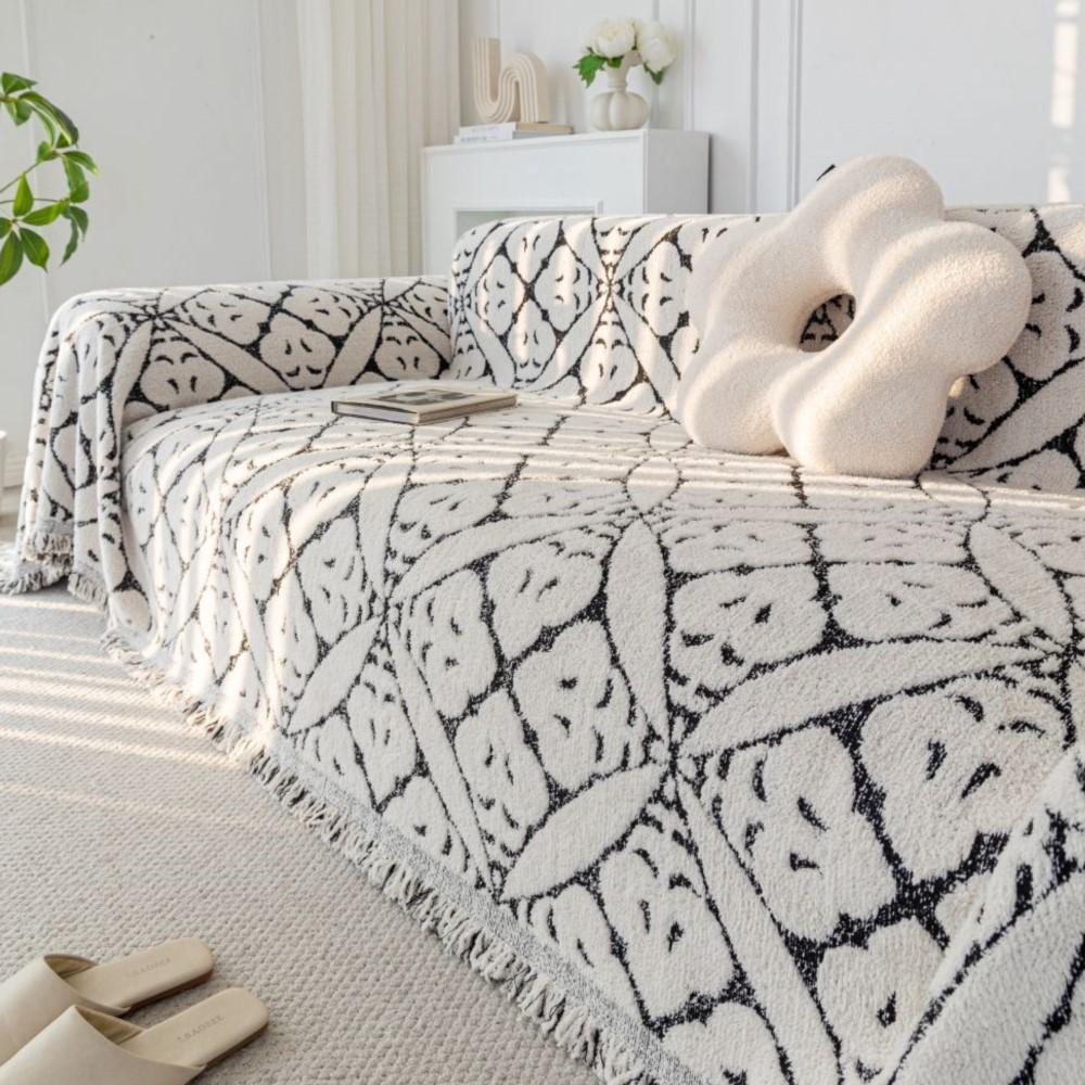 Copricuscino per Divano Copridivano Double Face Tessuto Jacquard Copridivano Universale Antiscivolo