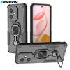KEYSION Shockproof Armor Case for HONOR 400 Pro 5G Silicone+PC Upright Metal Live Ring Stand Phone Cover for Huawei Honor 400 5G