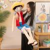 85cm One Piece Anime Cute Luffy Figure Toys Model Kawaii Huge Luffy Sleep Pillow Cushion Doll Birthday Gift