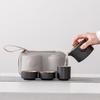 Yi Pan Portable Black Pottery Travel Tea Set