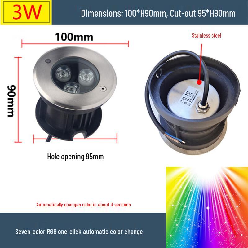 Nufeng 18W RGB LED Underwater Light