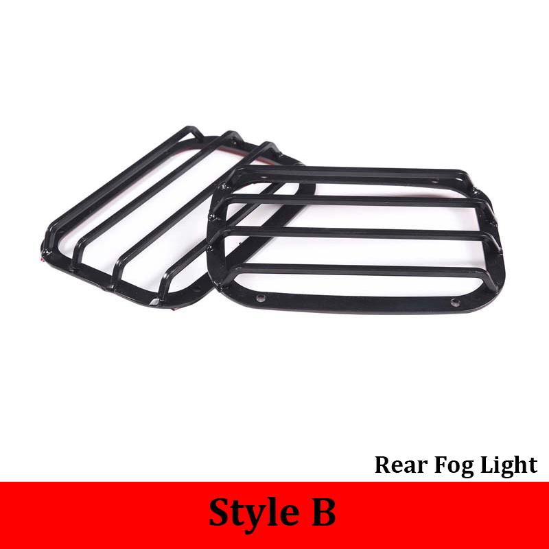 For Mercedes-Benz G-Class W463 2004-2018 Carbon Steel Front Side Marker Light Headlight Rear Fog Protective Cover Accessories
