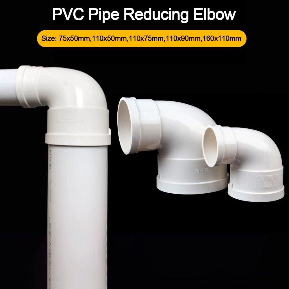 New PVC Pipe Reducing Elbow 2 Way White Pipe Fitting Corner Fittings Pipe DIY Shelf Building