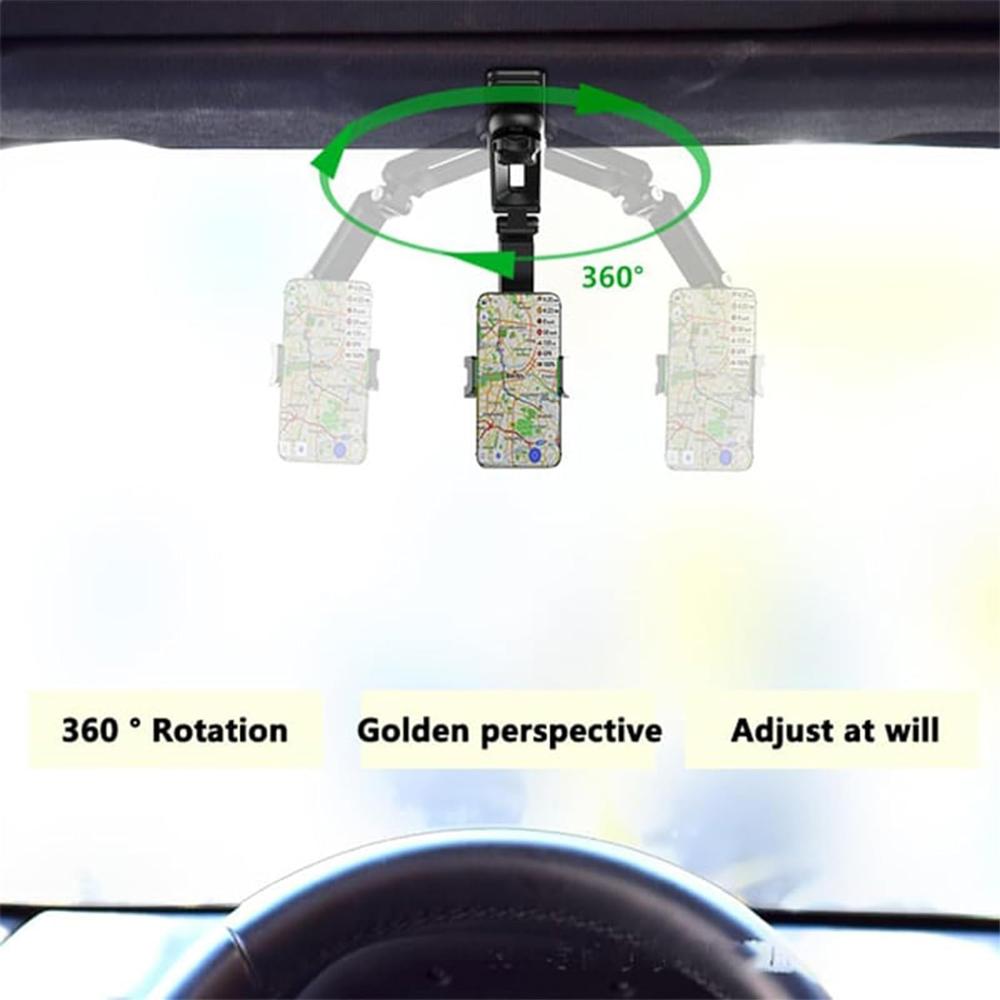 Multifunctional Car Phone Holder Rotatable Sun Cell Phone Holder for Car Phone Mount for Home
