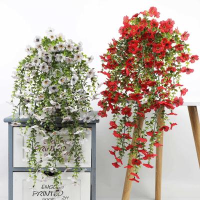 Artificial Violet Vine Flower Fake Hanging Violet Plant for Spring Summer Indoor Outdoor Wall Home Garden Patio Wedding Party Decor