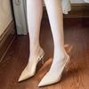 Pointed High Heels Women's 2025 New Summer Temperament Nude Stiletto Bag Head Sandals Are Not Tired of Feet Fashion Shoes