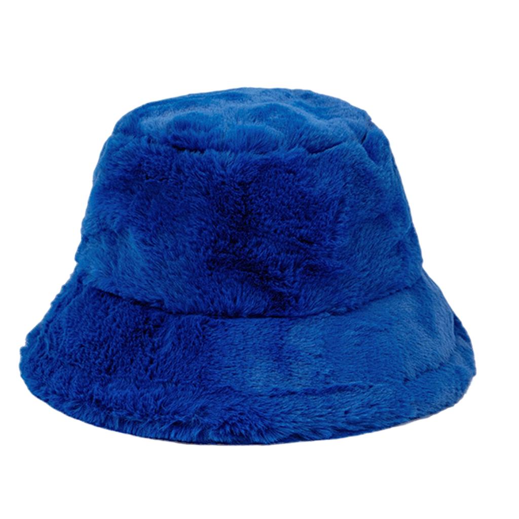 Women's Dopamine Fisherman Hat Warm Fuzzy Bucket Hat