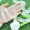 Simulation Snake Squeezing Toy Transparent Snake Squeeze Toy Snake-Shaped Ornament  Halloween Decor
