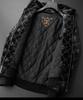 2024 Vinter Europeisk High-End Herr Suede Tryckt Huva Bomullsjacka - Casual Varm Rock
