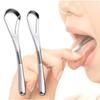 Ivankool Tongue Cleaner Wide Type Coating Removal Brush Polishing Bad Breath Care Zero Gag Reflex Vacuum Stainless Steel High Quality Made Korea 10000