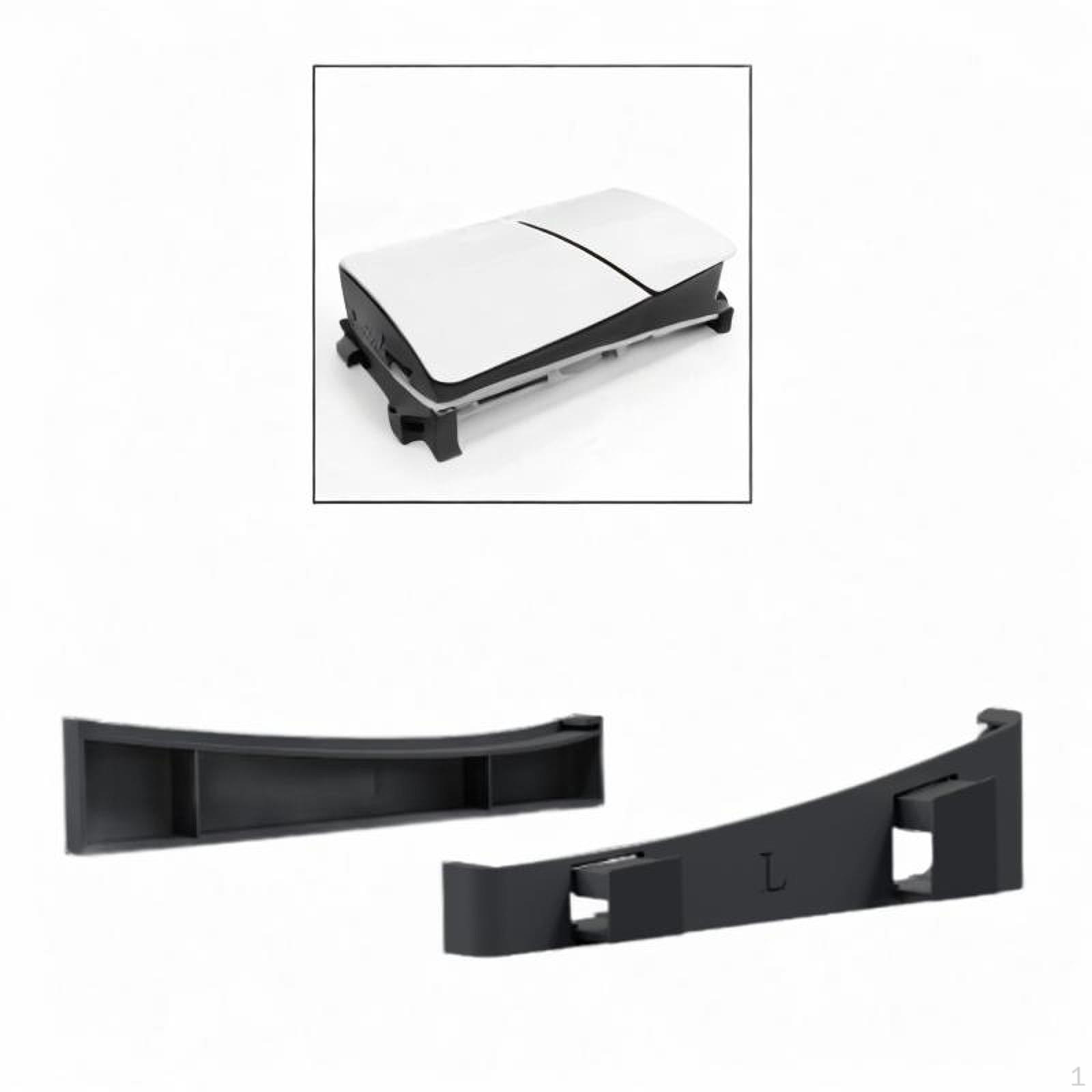 

Game Console Horizontal Stand Multiuse Easy to Install Storage Rack Desktop Controller Bracket чорний