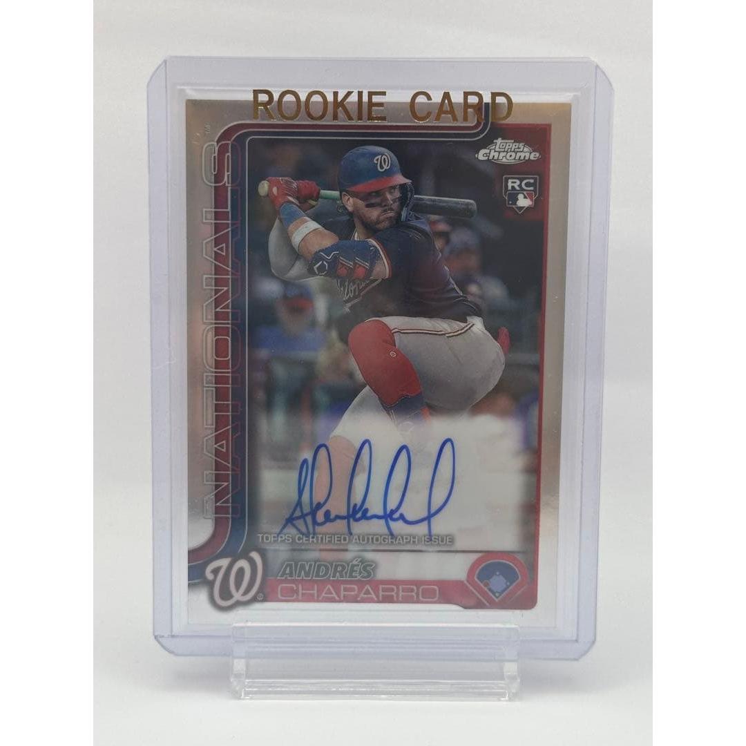 Used 2025 Topps Chrome Andres Chaparro Autograph