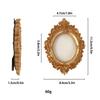 Victoria-Style Retro Resin Photo Frame Ornament - Light Luxury Badge Display Stand for Photo Props